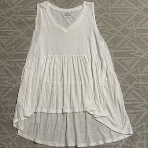 Loft high low babydoll tank top
